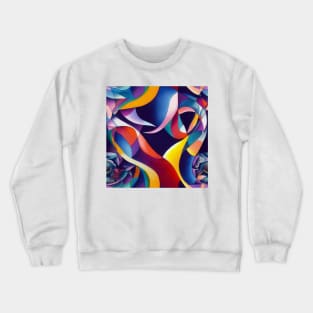 Multidimensional Swirls, One Crewneck Sweatshirt